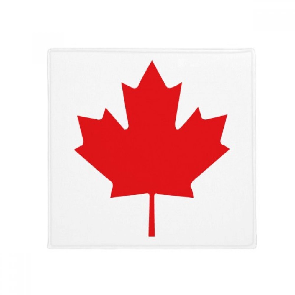 Tapis de sol animal feuille d'érable rouge Canada 80x80cm multicolor pour porte cuisine