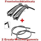BOSCH AEROTWIN AR605S 3397007504 Scheibenwischer 600 / 340 + 2x GELAN Ersatz Wischergummis - SET [ VORTEILSPAKET ]