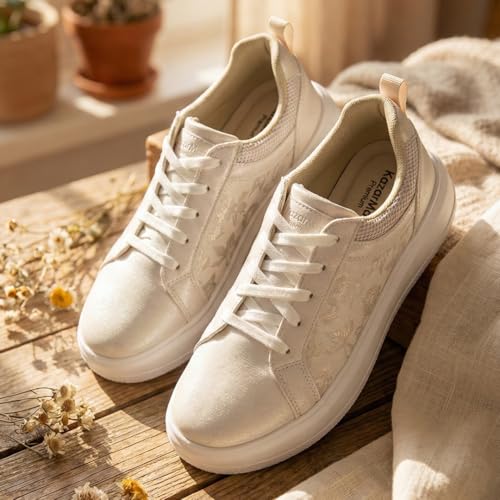 Image of KazarMax Premium AERO Kicks Women Floral Pattern Party Sneakers | Casual Fashion Trainers Sneakers