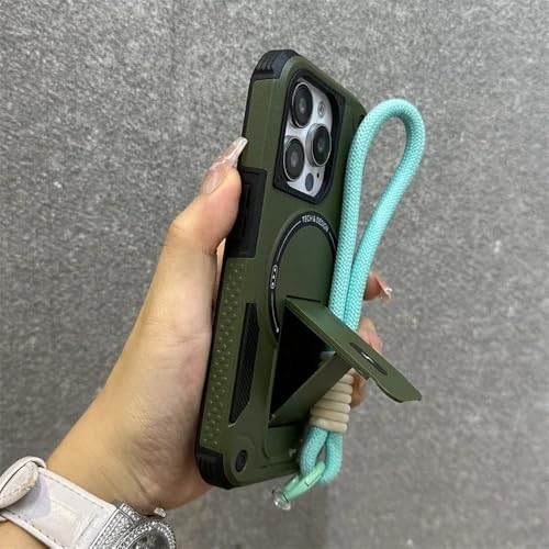 Coque antichoc iPhone 17 Air avec bague de support et cordon de sécurité