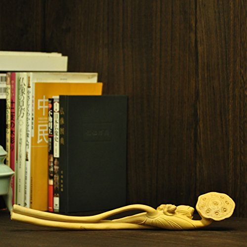 Amazon｜木彫仏具・置物 柘植【如意（蓮）】 36.5cm｜仏像 オンライン通販