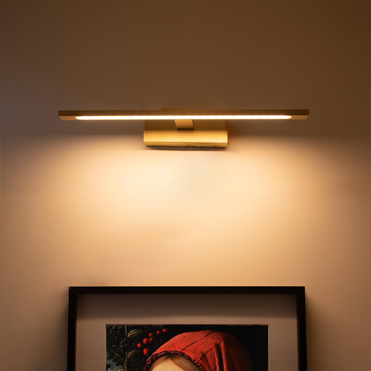 LED Applique murale 1 lumière L 41.5 cm Doré Laiton Design éclairage intérieur