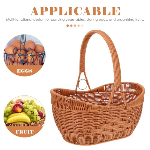 Panier alimentaire tressé polyvalent de grande capacité - 4