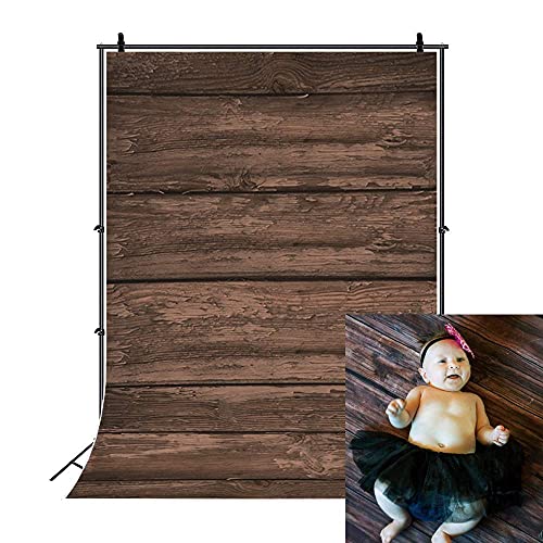 Lfeey Vintage Brown Wood Backdrops Retro Wood Wall Wooden Board Plank Photography Backgrounds For Child Baby Shower Portrait Birthday Party Photobooth Photoshoot Studio Photo Props Thin Vinyl #TOP2