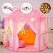 Wilhunter Princess Castle Play Tent Fairy Kids Play Tent with Star Lights Pink Large Playhouse Toys/Gift for Girls Indoor & Outdoor Play