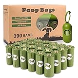 Yingdelai - Bolsa para perros (26 rollos, 390 bolsas, con 1 dispensador, bolsa de excrementos...
