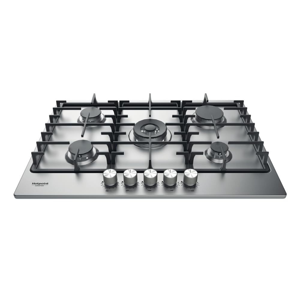 Piano cottura a gas Hotpoint: 5 fuochi, - PPH 75G DF/IX