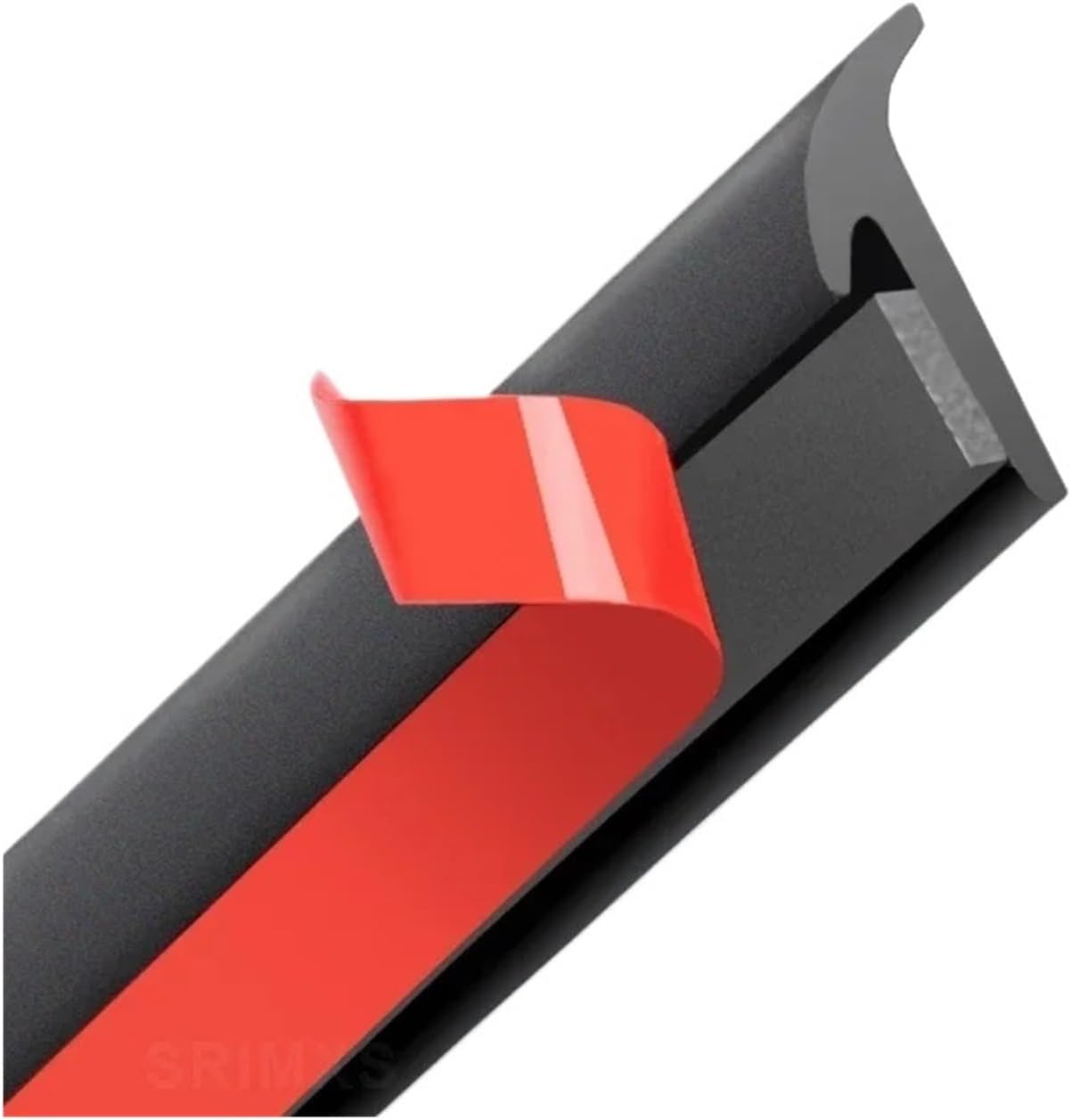 Universal Car Rubber Sealing Strip Car Seal Slanted T-Type automobile Seal Rubber Weatherstrip Flare Arch Trim(5mm white T)