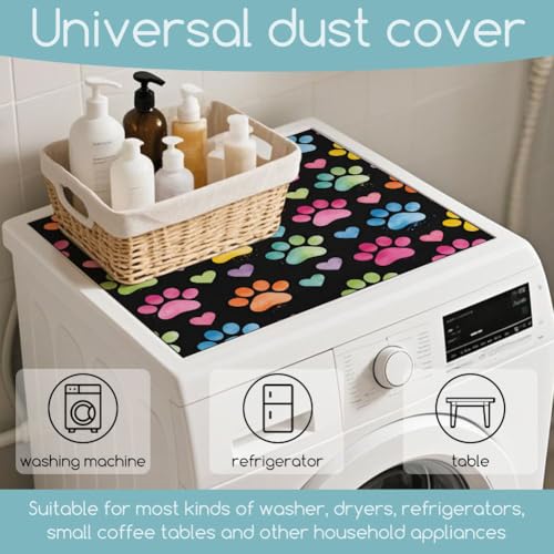 Tapis de protection pour lave-linge housse sèche-linge motif chat