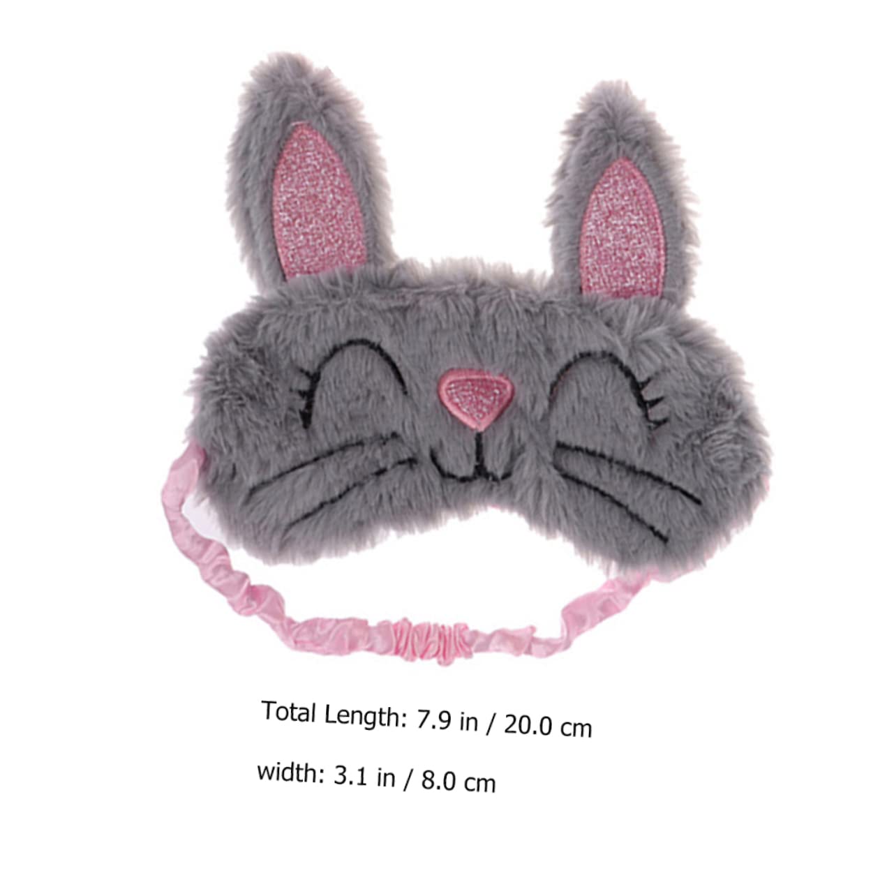 GLEAVI Schlafmaske 6 Stk Plüsch-kaninchen-augenmaske Plüsch-augenabdeckung Tierische Augenabdeckung Kaninchen-augenklappe en Weiß Reisen Gesichtsmaske Atmungsaktiv