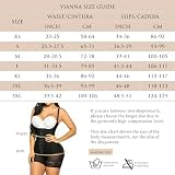 YIANNA Shapewear damska z efektem wyszczuplającym brzuch, mocno formująca, wysoka kompresja, body shaper, bodysui, gorset do ciała, Fajas Colombianas, 1- Czarny, XL