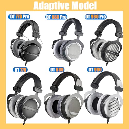 DT 990 Pro Ear Pads Replacement | Original Ear Cushion Cup Cover | Compatible with Beyerdynamic Headphones