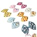 LUV HER Disney Princess Belle Alligator Hair Clips for Kids – 7-Pack Non-Slip 4-Inch Hair Bows – Girls Hair Accessories with Royal Character Prints – Ages 3+ – Non-Toxic Material