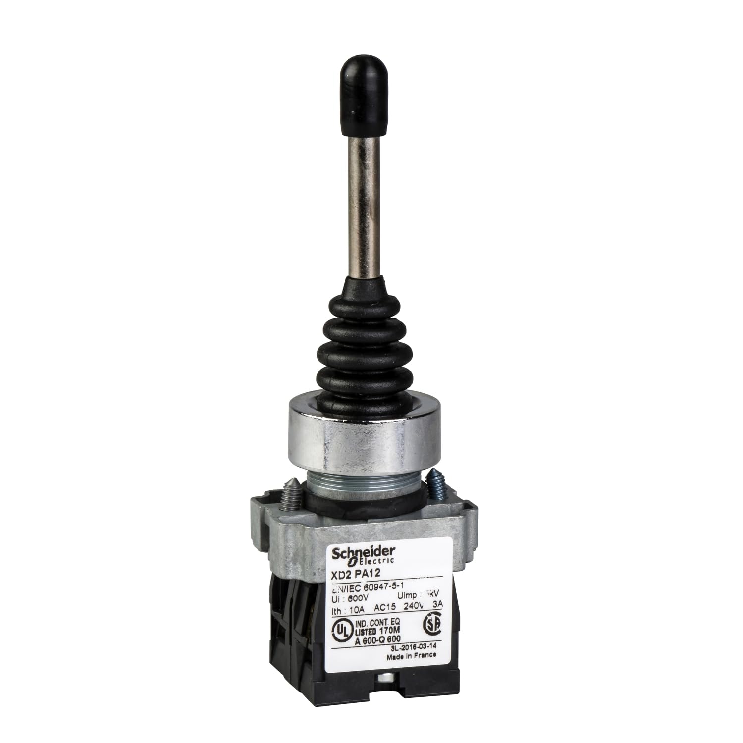 Schneider Electric 4-Axis Joystick Switch Lever, Slow Break, IP65 240V ac