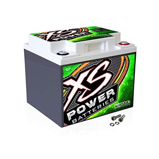 XS Power PS1200L 2600A Amp 12V Power Cell AGM Car Audio Battery 1500W / 3000W
