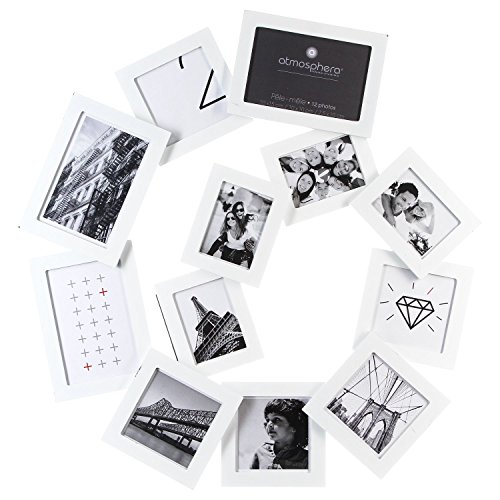 Atmosphera Pêle-mêle Spirale - 12 Photos - Blanc