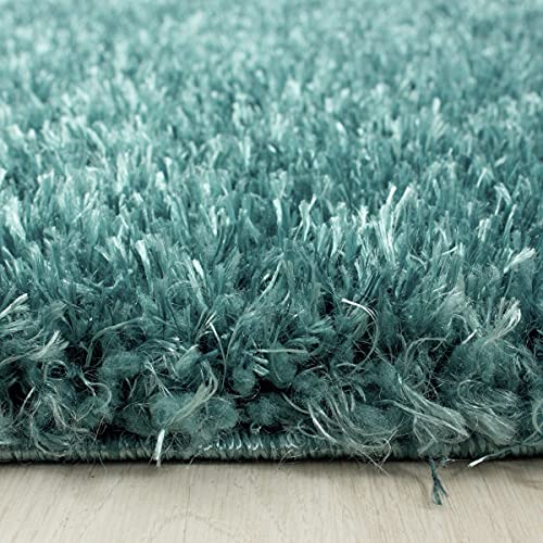 Tapis shaggy doux Aqua Brilliant 4200 contre la sensation de sol froid