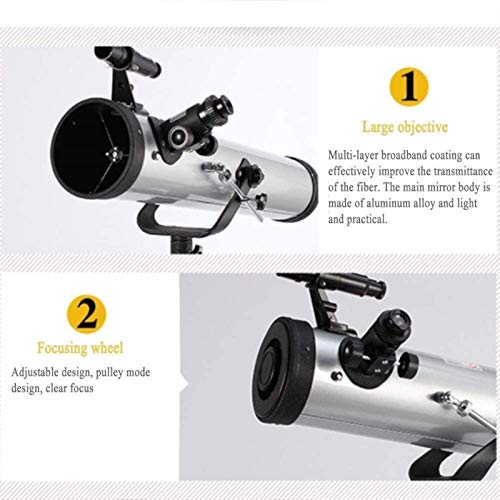 Telescopio astronómico HD con almacenamiento para principiantes y niños 7
