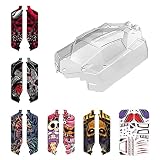 Jetwood 1:16 Scale RC Car Transparent Car Body Shell & Car Sticker Set for JC16EP