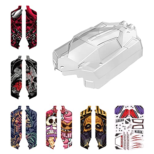 Jetwood 1:16 Scale Rc Car Transparent Car Body Shell & Car Sticker Set For Jc16Ep #TOP5