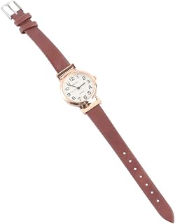 Quartz Watch for Women - White Dial Quartz Ladies Watch Womens Mini Analog Leather Strap Watch Classic Round Analog Watch
