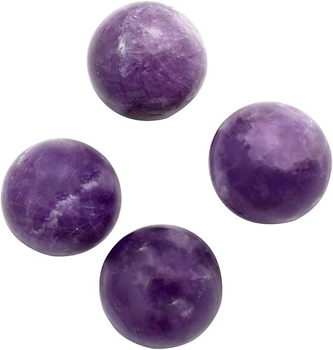 Miniatura 2 de Treasure Gurus - Esfera de amatista morada, piedra de reiki, chakra, equilibrio energético, cristal