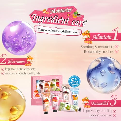 5-Piece Hand Cream Gift Set for Women - Image 2