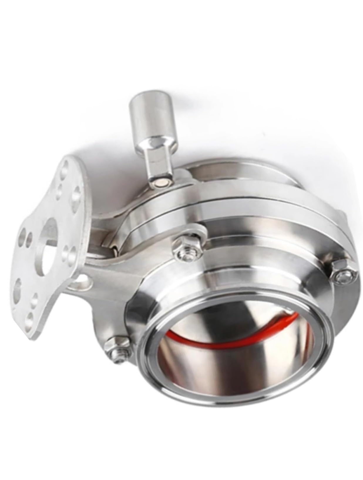 8-1/2in Stainless Steel 304 Sanitary Valve with Tri Clamp and Silicone Sealing for Food and Beverage Applications