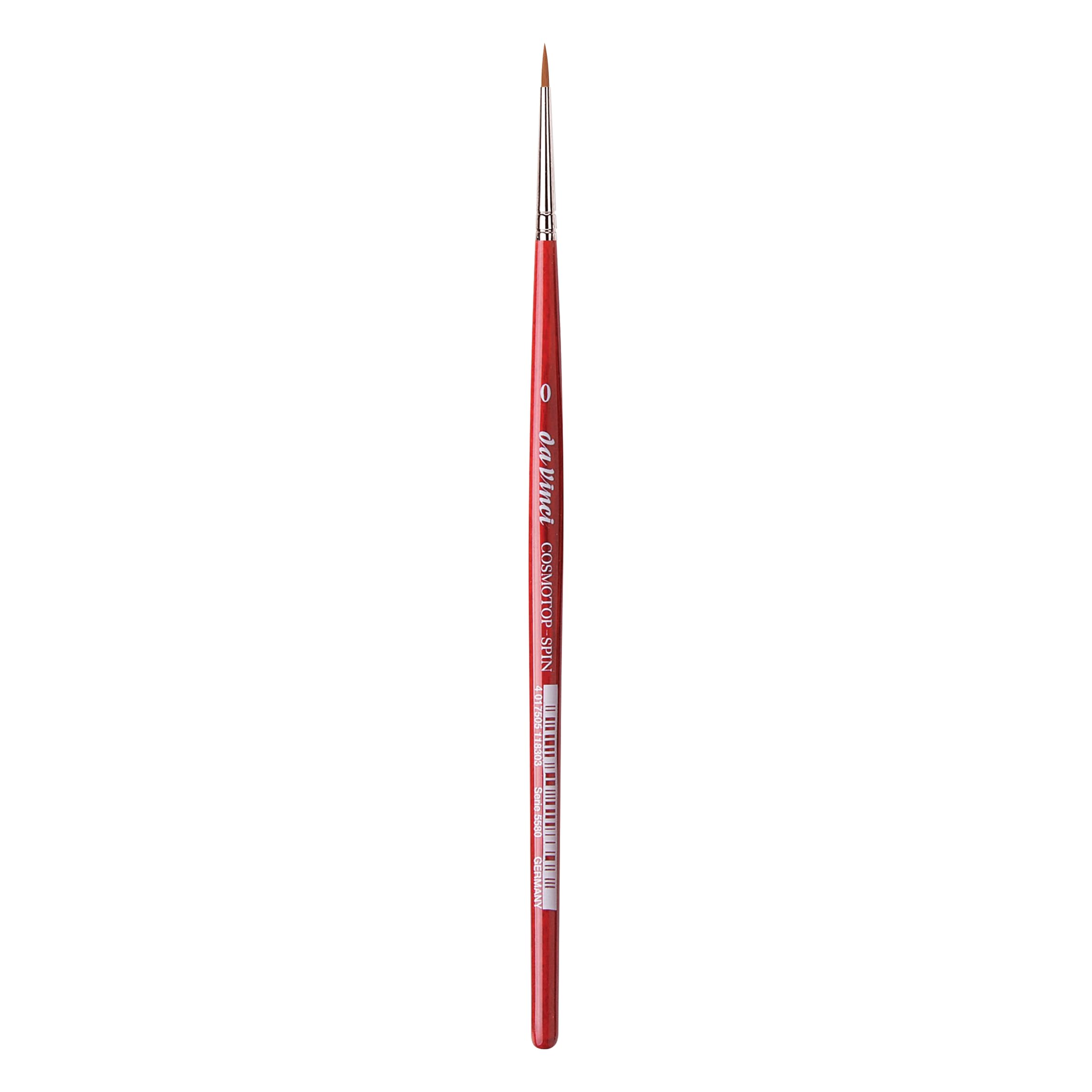 da Vinci Watercolor Series 5580 Size 0 Round - CosmoTop Spin Multi-Diameter Synthetic - Holds More Water Than Any Other Synthetic - Made in Germany