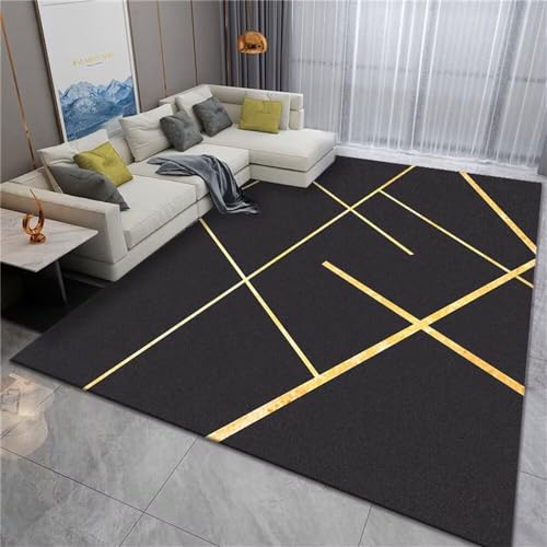 Tapis maison style moderne aux finitions géométriques soignées