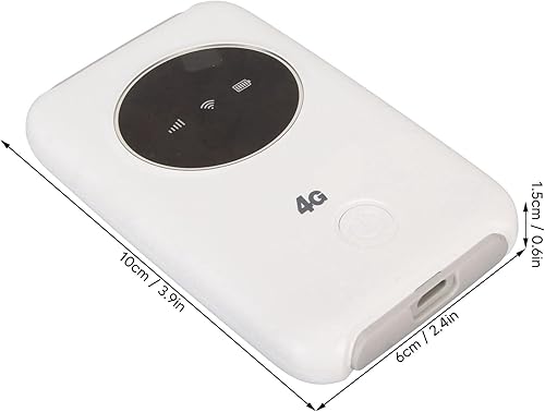 Miniatura 5 de Módem USB portátil 4G, punto de acceso móvil desbloqueado de 300 Mbps con ranura para tarjeta SIM, enrutador de batería recargable y de larga