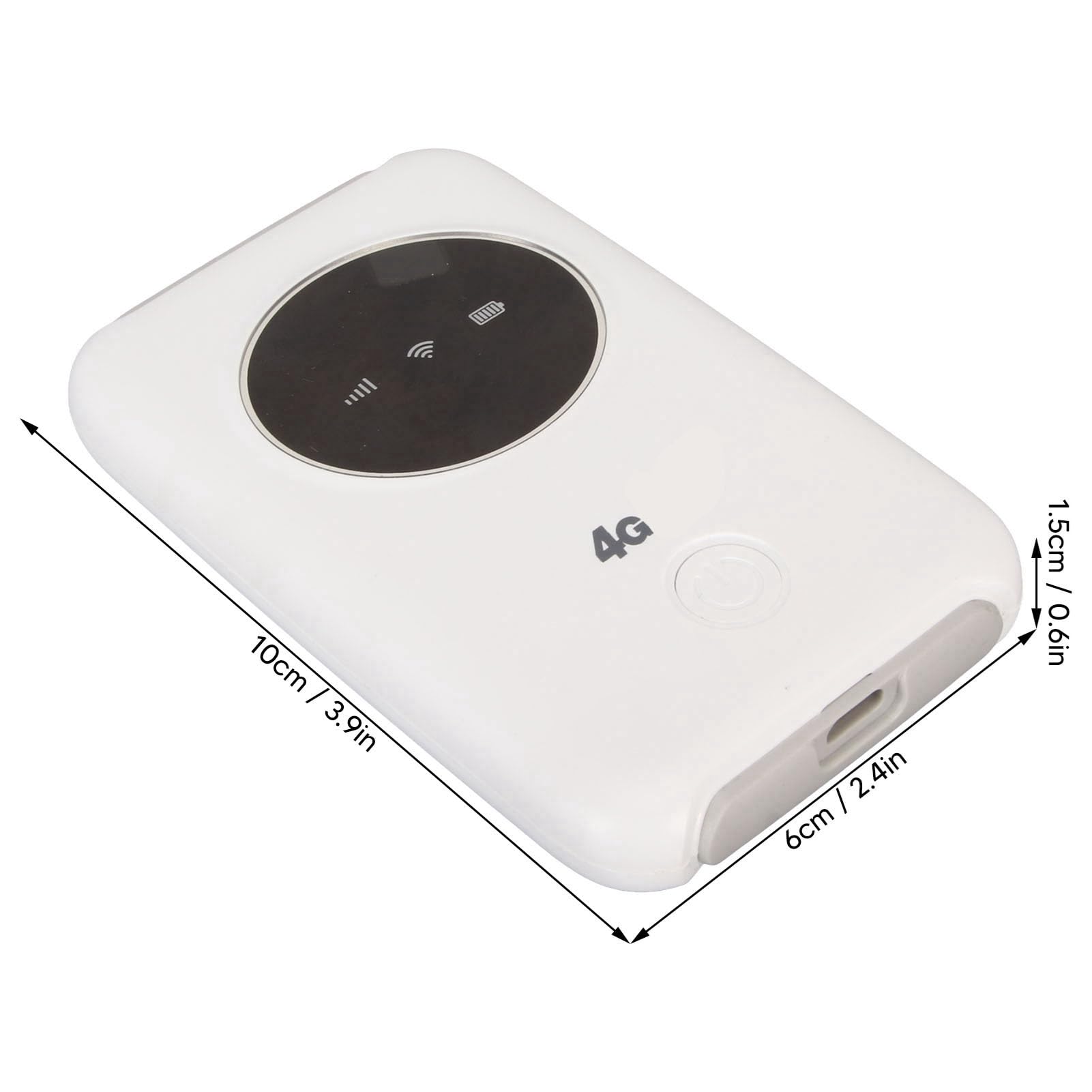 Unlocked 5G WiFi SIM Card Slot Portable WiFi Router 300Mbps LTE USB Modem, 3200mAh Battery, Up To 10 Devices, for Travel, Outdoor Live Streaming