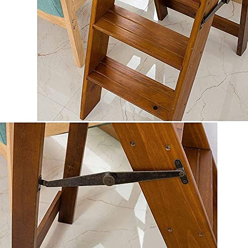 Taburete escalonado de madera maciza para subida móvil en cocinas 5