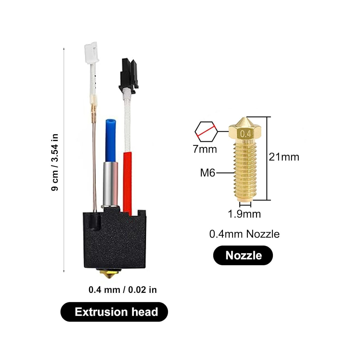Kobra 2 pro Hotend do drukarki 3d Anycubic Kobra 2, Kobra 2 Plus, Kobra 2 Max, Kobra 2 Pro, Kobra 2 Neo drukarka 3d 24 V V5 J-Head
