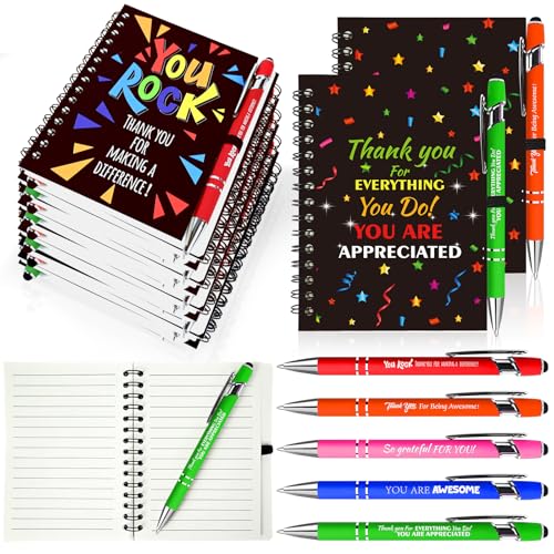 Aartner 20 Sets/40 Pcs Employee Appreciation Gifts Staff Spiral Notebooks
