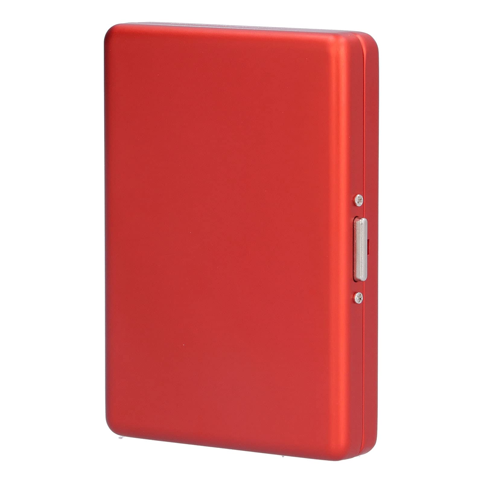 Business Card Storage Box, Crush Resistance Stylish Look Aluminum Alloy Cigarette Case for Briefcase for Handbag(Card + Cigarette Box Red)-image-22