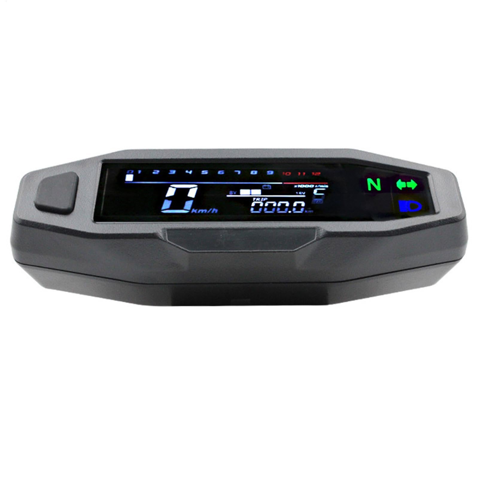 Compteur de vitesse moto Zestivra - Tachymètre à affichage numérique à écran LCD - Compteur de vitesse pour Dirt bikes, jauges de moto, instrument indicateur de vitesse
