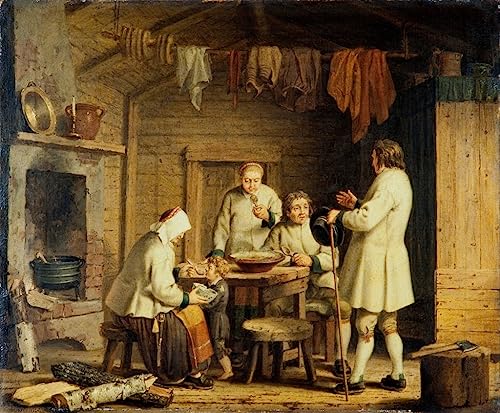 Pehr Hilleström Les gens de Mora en Dalécarlie Toile Décoration Murale Tableau 60x90