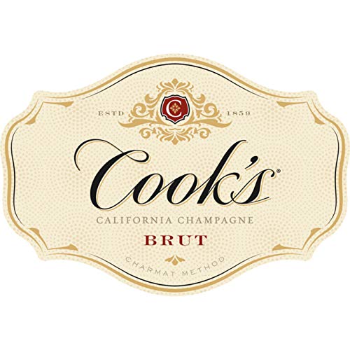 Cook's California Champagne Brut White Sparkling Wine, 1.5 L Bottle #TOP7