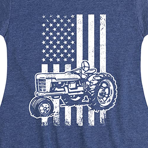 Instant Message - Tractor American Flag - Toddler & Youth Girls Fit & Flare Dress3