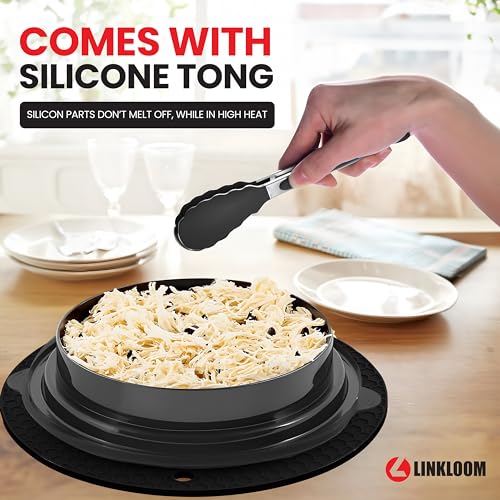 LINKLOOM Máquina trituradora de frango com alicate de escova e suporte de panela | Torção de ferrame