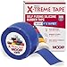 X-Treme Tape TPE-XZLBLU Silicone Rubber Self Fusing Tape, 1" x 10', Triangular, Blue