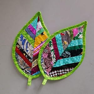 Leaves Pot Holders for Kitchen hot Pads 100% Cotton Set of 2 Heat Resistant for BBQ/Cooking/Baking/Grilling/Microwave/Barbecue Leaves Pot Holders for Kitchen hot Pads 100 Cotton Set of 2 Heat Resistant for BBQCookingBakingGrillingMicrowaveBarbecue
