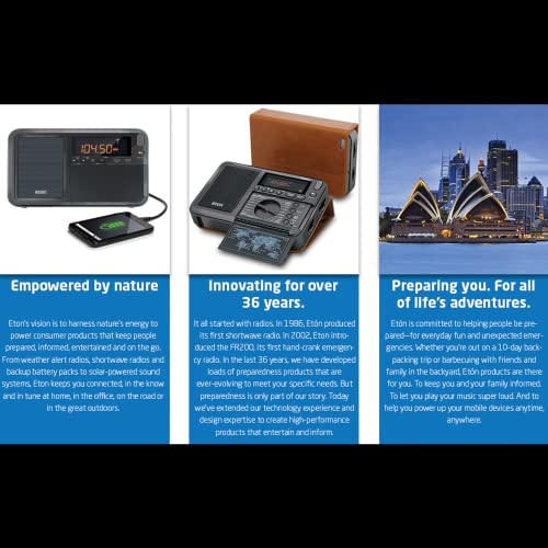 Eton Elite Traveler AM/FM, Longwave, Shortwave Radio with RDS, World Clock, 500 Stations, Dial Tuning, Alarm, Sleep Timer, Leather Case, Portable International Radio with High-Contrast LCD by Eton - Image 7