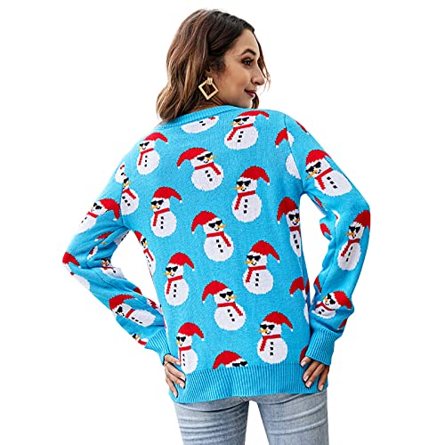 Jersey de Navidad para mujer cómodo que no pica y abriga en el invierno 6