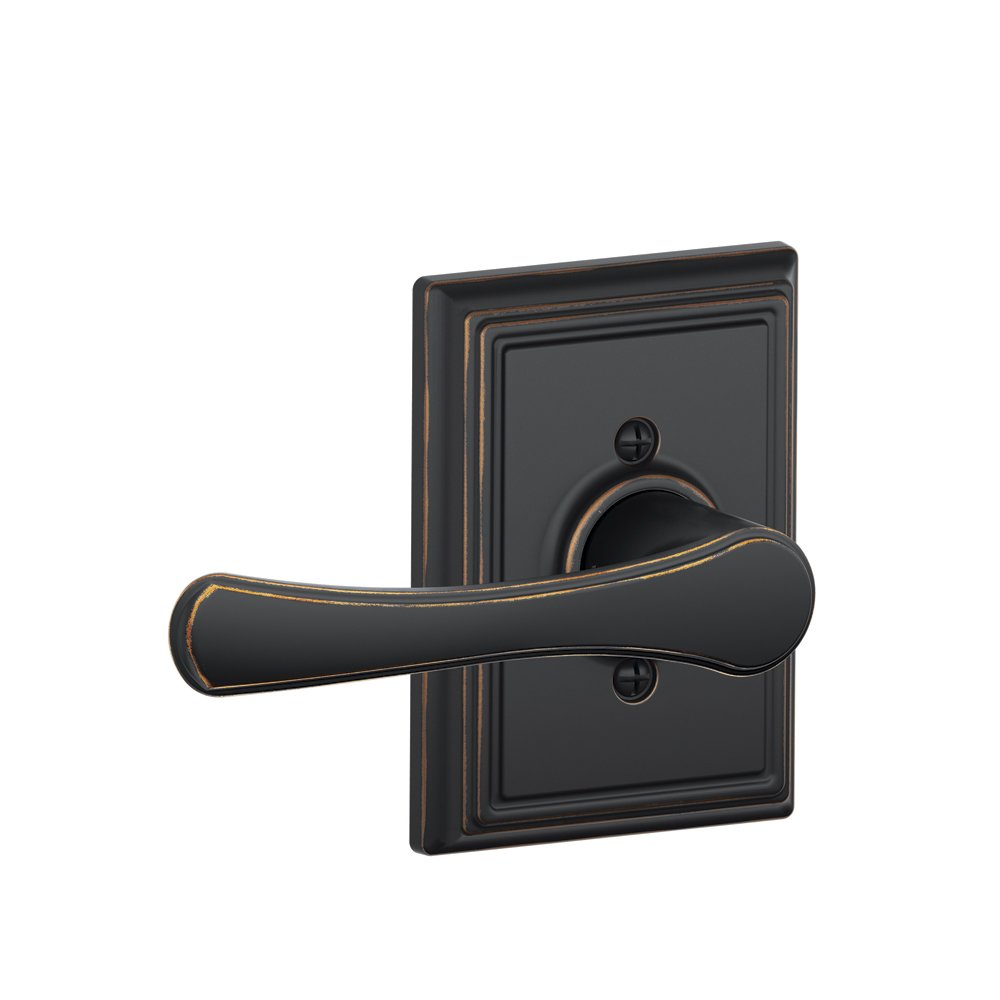 SCHLAGE Addison Trim ile Avila Kolu Dönmeyen Kilit, Eskitilmiş Bronz (F170 VLA 716 ADD)