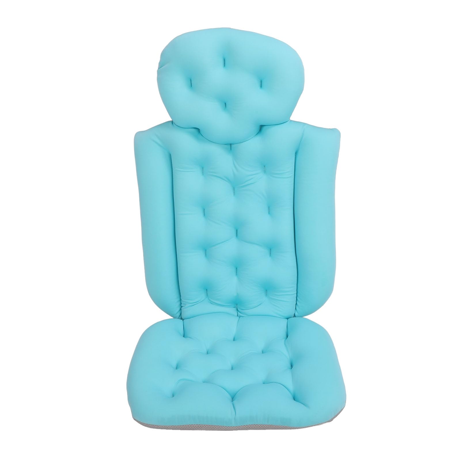Oreiller de bain complet ergonomique Walmeck bleu antidérapant pour un confort total