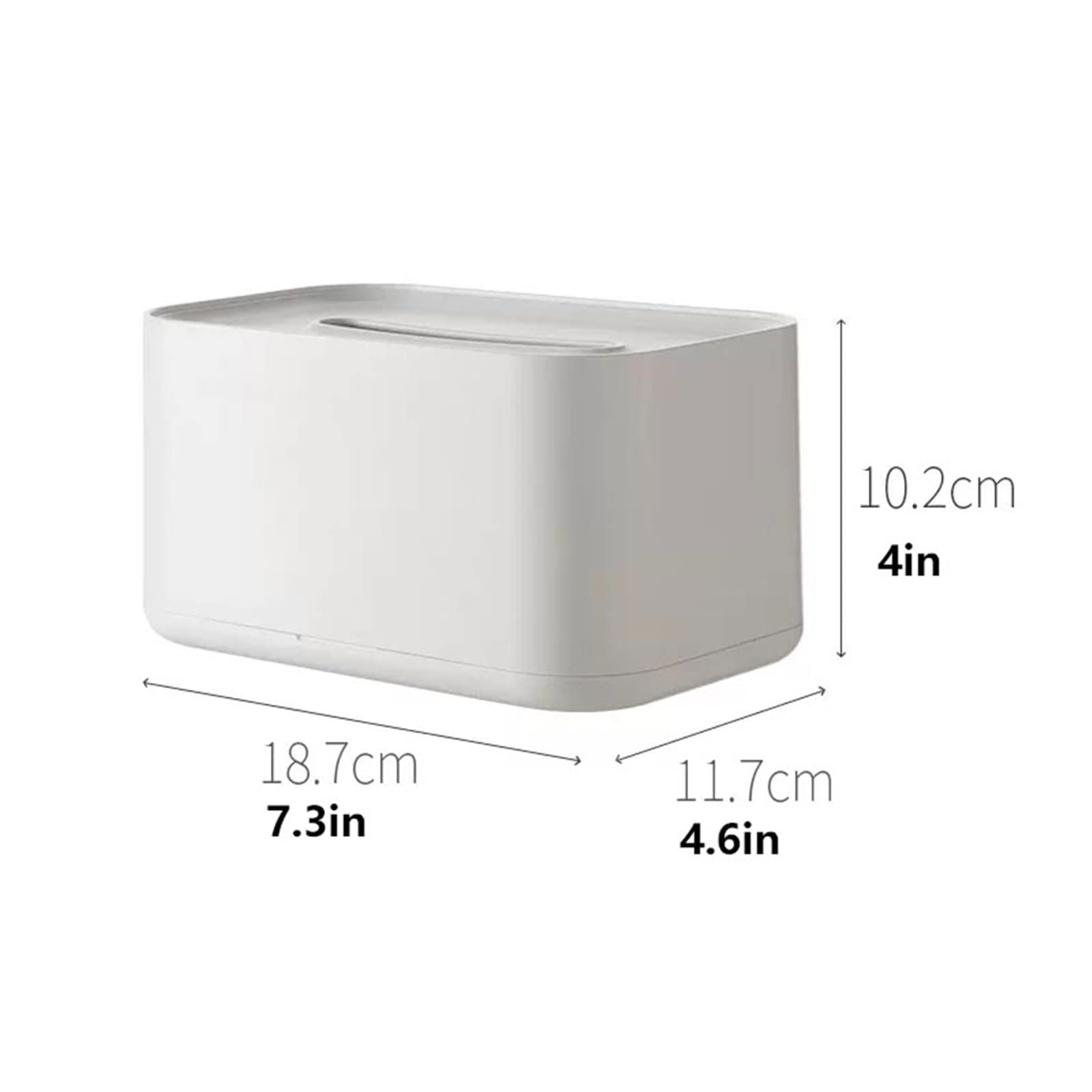Portafazzoletti Multifunzionale Scatola di immagazzinaggio del fazzoletto di plastica bianca Soggiorno di casa Ufficio Scatola di fazzoletti da tavolo Cover Ristorante Porta fazzoletti creativo Organi