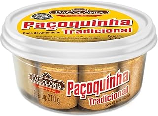 Da Colonia Paçoquinha Tradicional Doce de Amendoim Ground Peanut Candy Bar 210g (7.4oz) By Brex America®