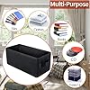 UENTIP CD Storage Boxes - Pack of 4 CD Case Storage - 13.2" x 5.9" x 5.3", Container holds 120 CDs in full jewel cases, 240 CDs in slim cases, and 660 discs in CD sleeves (black, cd box-8pack) #4